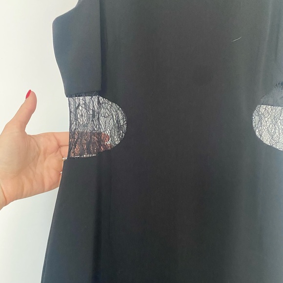 JAYGODFREY Midi Bodycon Dress with Mesh Cutout - Picture 5 of 12